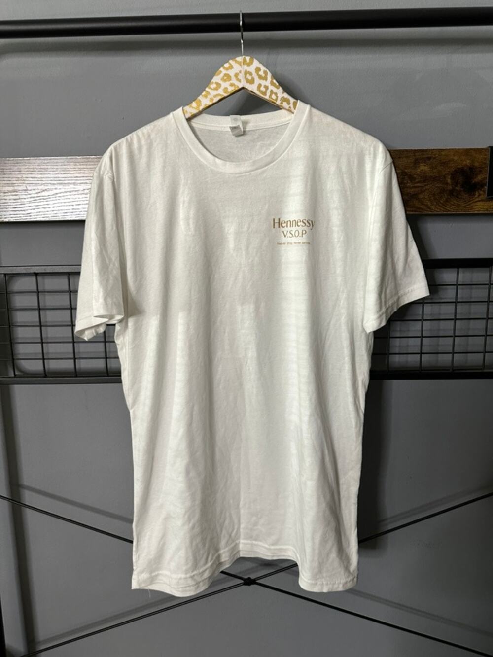 Hennessy Unisex Ivory Logo Tee | Size Large